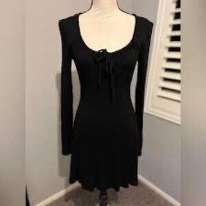 Wild Fable Black Ribbed Dress